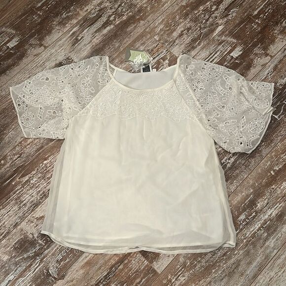 NWT Anthropologie HD In Paris Sequin and Beaded Blouse - Picture 1 of 7